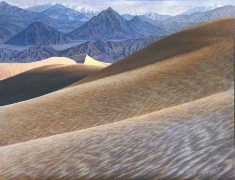 After the Storm, Death Valley 10 x 13 inches, oil on board, 2015