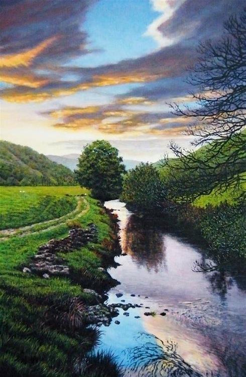 Longsleddale 8 x 12 inches,  oil on board, 2014