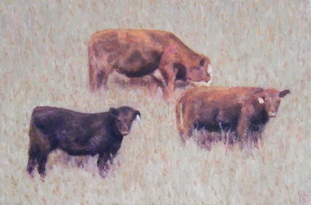 Out Standing, II 4 x 6 inches,  oil on board, 2013