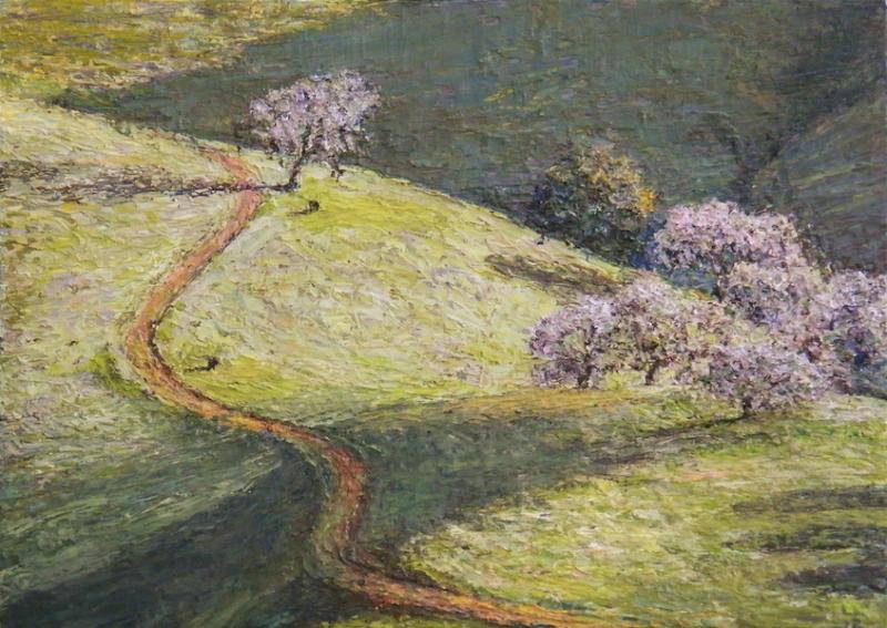 2 More, Morgan Territory 6 x 8.25 inches,  oil on board, 2012