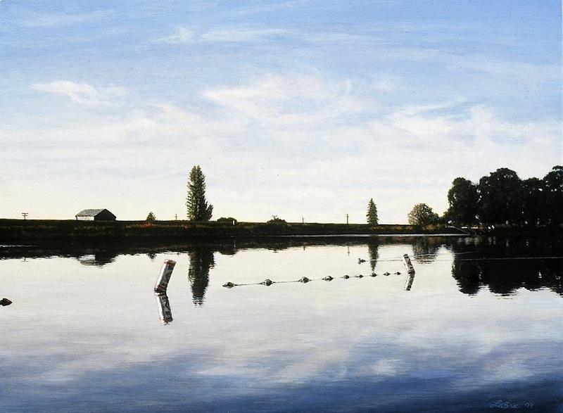 Snug Harbor Sunrise 9 x 12 inches, oil on board, 2004