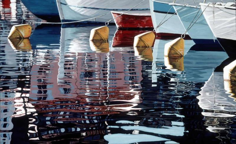 Le Suquet 22 x 36 inches, acrylic,1989