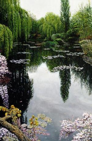 Morning Calm, Giverny 12 x 8 inches, oil on wood, 2001