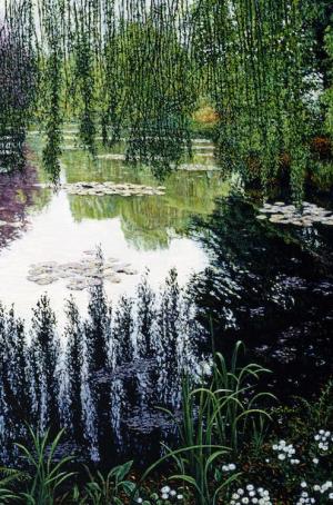 Late Morning, Giverny 12 x 8 inches, oil on wood, 2001