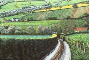 Tadwick, England     8 x 12 inches,  oil on wood,  2001