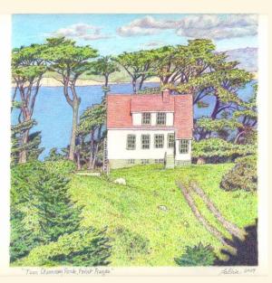 Near Chimney Rock, Pt. Reyes colored pencil, 2024