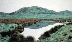 Pt. Reyes 7 x 12 inches, colored pencil, 1984                                            